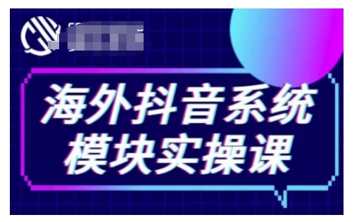 海外抖音Tiktok系统模块实操课,TK短视频带货,TK直播带货,TK小店端实操等-Z网创