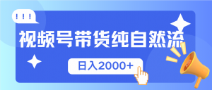 视频号带货，纯自然流，起号简单，爆率高轻松日入2000+-Z网创