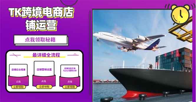 2025TK跨境电商选品趋势0到1店铺搭建最全实操讲解,轻松在家把货卖出国-Z网创