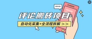 悟空采集评论搬砖_评论搬砖+自动采集【完整攻略】-Z网创