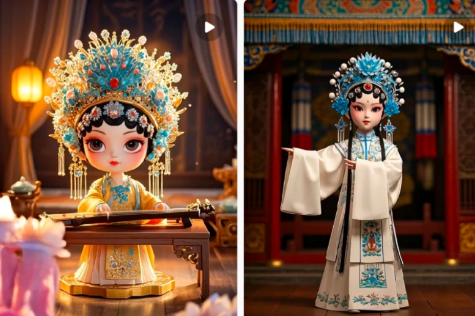 利用AI制做Q版古风娃娃视频,只需三步新手也能做出流量好到爆(附教程+提示…-Z网创