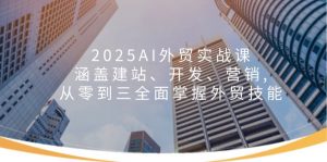 2025AI外贸实战课:涵盖建站、开发、营销, 从零到三全面掌握外贸技能-Z网创