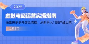 虚拟电商运营实操指南,涵盖拼多多开店全流程,从新手入门到产品上架-Z网创