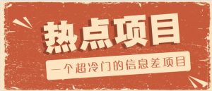 一个超冷门的信息差项目，出售各种协议模板，一个月收益竟高达20000+-Z网创