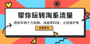 带你玩转淘系流量，商家年销千万秘籍，涵盖黑科技、大促维护等-Z网创
