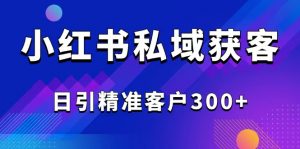 2025最新小红书平台引流获客截流自热玩法讲解，日引精准客户300+-Z网创