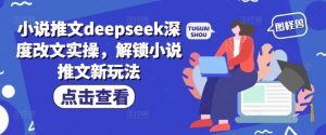 小说推文deepseek深度改文实操，解锁小说推文新玩法-Z网创