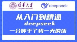 清华大学讲DeepSeek最全教程，从入门到精通，deepseek一分钟干了我一天的活-Z网创