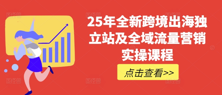 25年全新跨境出海独立站及全域流量营销实操课程,跨境电商独立站TIKTOK全域营销普货特货玩法大全-Z网创