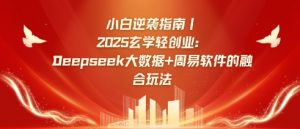 小白逆袭指南，2025玄学轻创业：Deepseek大数据+周易算法的融合玩法-Z网创