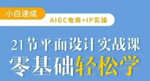AIGC电商必备实操21节平面设计实战课,教你玩转AI-Z网创