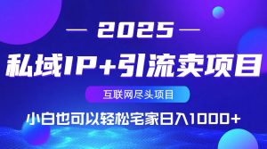 私域IP+引流卖项目,小白也可以做到轻松宅家日入1000+-Z网创