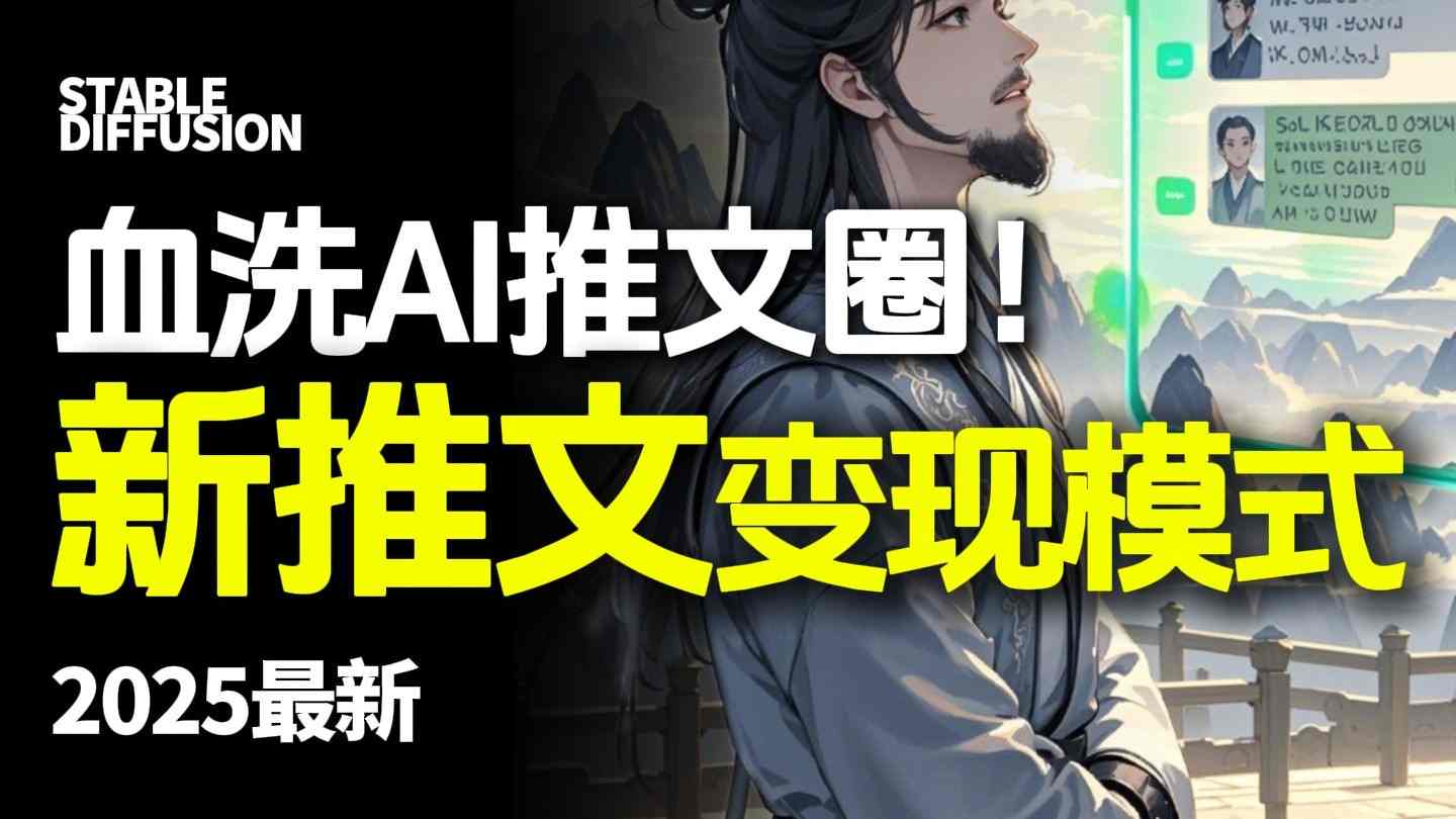 最新AI动态电影漫画小说推文,全流程实操教学,小白也能月入1W+-Z网创