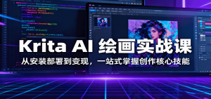Krita AI 绘画实战课:从安装部署到变现,一站式掌握创作核心技能-Z网创