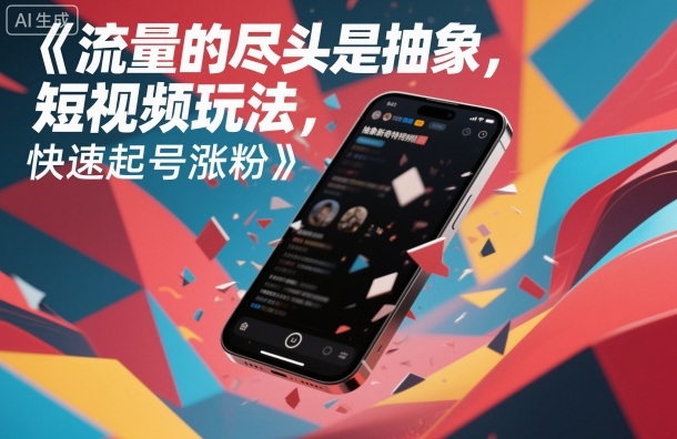 流量的尽头是抽象，抽象新奇特短视频玩法，快速起号涨粉-Z网创