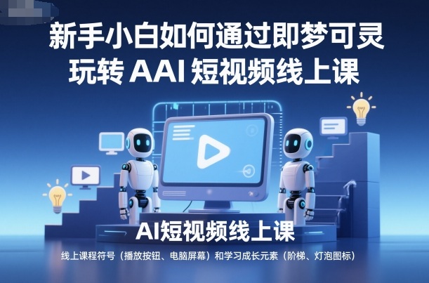 新手小白如何通过即梦可灵玩转AI短视频线上课-Z网创