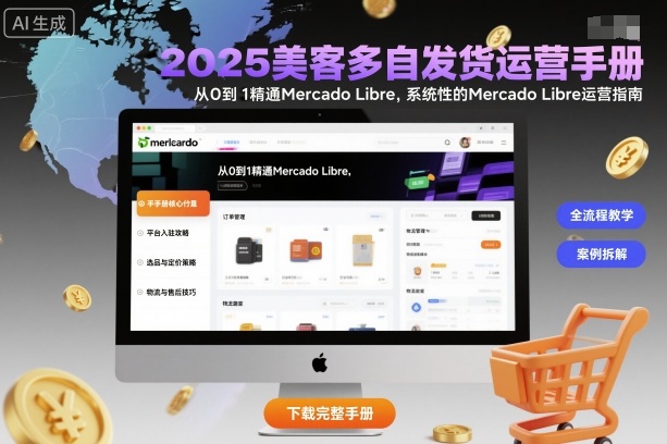 2025美客多自发货运营手册:从0到1精通Mercado Libre,系统性的Mercado Libre运营指南-Z网创