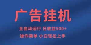 广告挂机，2025风口项目全新玩法，全自动500+项目-Z网创