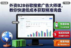 外资B2B谷歌搜索广告大师课,教你快速低成本获取精准询盘-Z网创