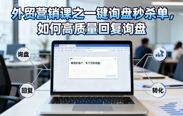 外贸营销课之一键询盘秒杀单,如何高质量回复询盘-Z网创