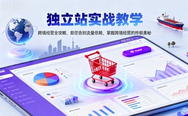 独立站实战教学,跨境经营全攻略,助您告别流量依赖,掌握跨境经营的终极奥-Z网创