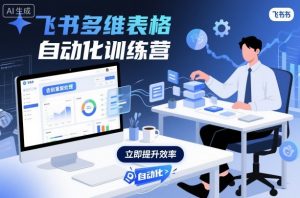 飞书多维表格自动化训练营，手把手教你告别重复处理，用多维表格开启高效办公新模式-Z网创