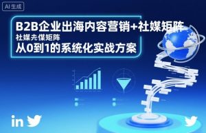 B2B企业出海内容营销+社媒矩阵，从0到1的系统化实战方案-Z网创