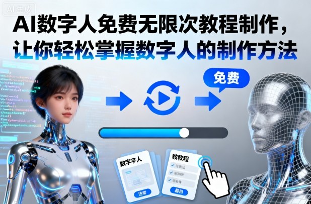 AI数字人免费无限次教程制作,让你轻松掌握数字人的制作方法-Z网创
