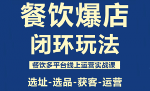 泽哥·餐饮爆店闭环玩法-Z网创