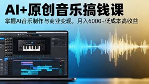 AI+原创音乐搞钱课:掌握AI音乐制作与商业变现,月入6000+低成本高收益-Z网创