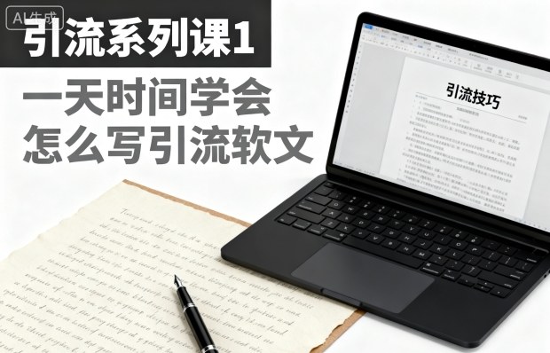 引流系列课1,一天时间学会怎么写引流软文-Z网创