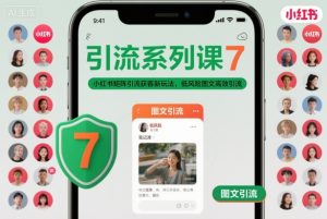 引流系列课7，小红书矩阵引流获客新玩法，低风险图文高效引流-Z网创