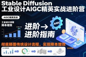 Stable Diffusion工业设计AIGC精英实战进阶营,彻底颠覆传统设计流程,实现降本增效-Z网创
