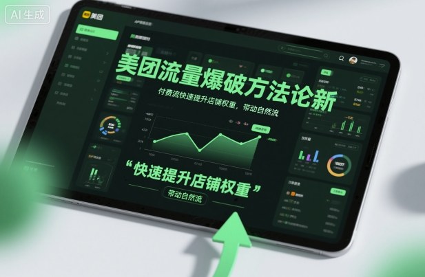 美团流量爆破方法论,付费流快速提升店铺权重,带动自然流-Z网创