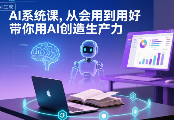AI系统课,从会用到用好,带你用AI创造生产力-Z网创
