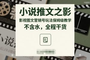小说推文之影视图文营销号玩法保姆级教学,不含水,全程干货-Z网创