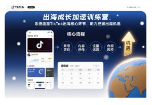 出海成长加速训练营,系统覆盖TikTok出海核心环节,助力把握出海机遇(更新)-Z网创