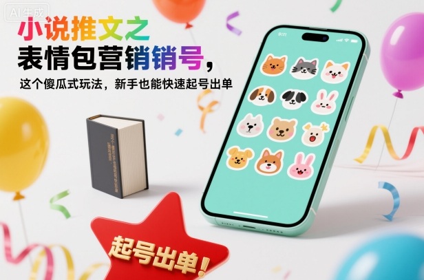 小说推文之表情包营销号，这个傻瓜式玩法，新手也能快速起号出单-Z网创