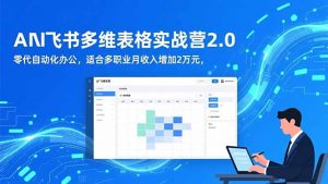 AI+飞书多维表格实战营2.0：零代码自动化办公，适合多职业月收入增加2万元-Z网创