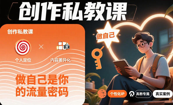 创作私教课,做自己是你的流量密码-Z网创