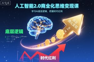 人工智能2.0商业化思维变现课,学习AI底层逻辑,把握时代红利-Z网创