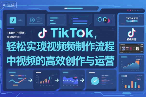 TikTok中视频制做流程,轻松实现Tk中视频的高效创作与运营-Z网创