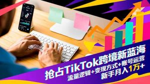 抢占TikTok跨境新蓝海：流量逻辑+变现方式+账号运营，新手月入1万+-Z网创