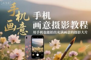 手机画意摄影教程，用手机也能拍出充满画意的摄影大片-Z网创