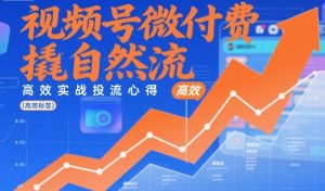 视频号微付费撬自然流,高效实战投流心得-Z网创