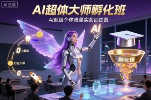 AI超体大师孵化班,AI超级个体流量实战训练营-Z网创