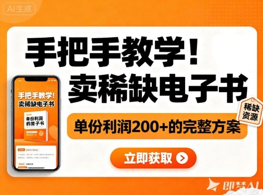 手把手教学!在小红书卖稀缺电子书,单份利润2张+的完整方案-Z网创