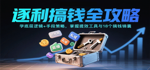 逐利搞钱全攻略：学底层逻辑+手段策略，掌握提效工具与18个搞钱锦囊(更新11月)-Z网创