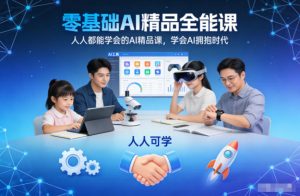 零基础AI精品全能课，人人都能学会的AI精品课，学会AI拥抱时代-Z网创