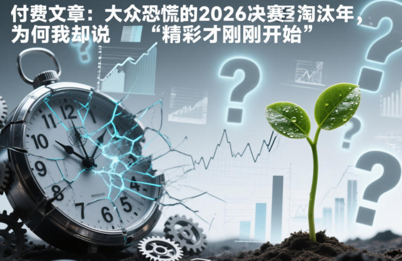 付费文章：大众恐慌的2026决赛淘汰年，为何我却说“精彩才刚刚开始”？-Z网创